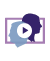 Webinar icon with play button